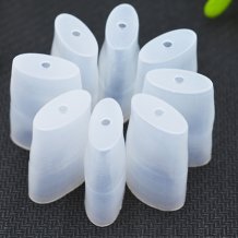 Transparent Disposable Flat Drip Tip Mouthpiece Silicone Test Tips For Universal Electronic Cigarettes Atomizer