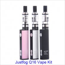Original Justfog Q16 Vape Kit 900mAh Black Silver Pink E Cigarette Vape with 2ml Atomizer 1.6ohm OCC Coil