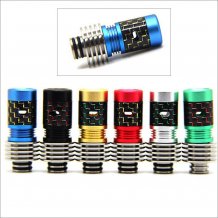 Adjust airflow 510 drip Tips Carbon Fiber Mouthpiece with heat sink for Diy Atomizer with removable drip tip 510 style