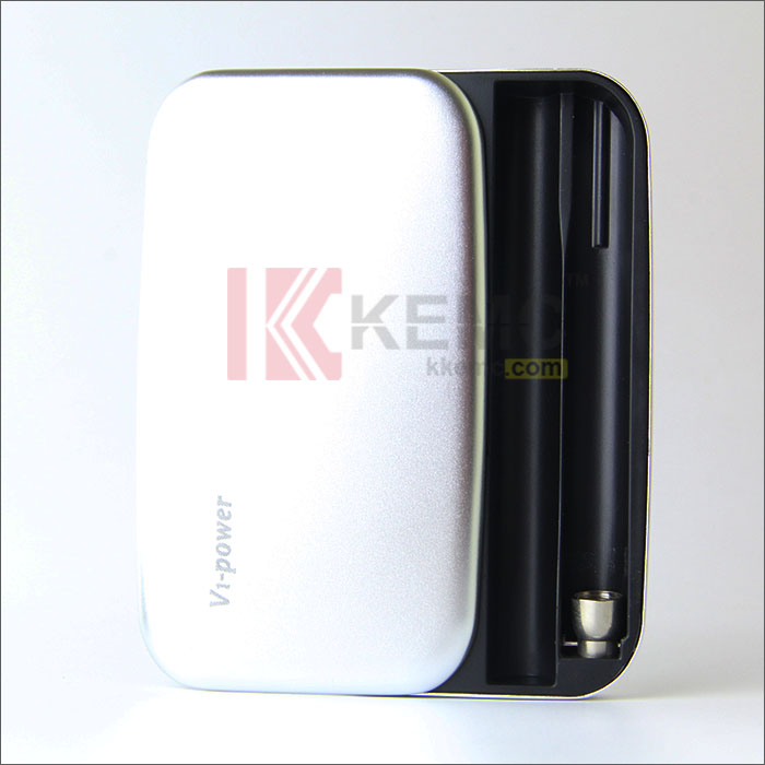 Sliver 1200mah V1-Power Box for 808D thread e-cigarettes with 1pcs charging cable